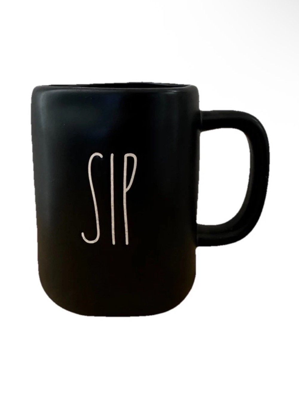 Rae Dunn Artisan Collection SIP Black Coffee Tea Mugs